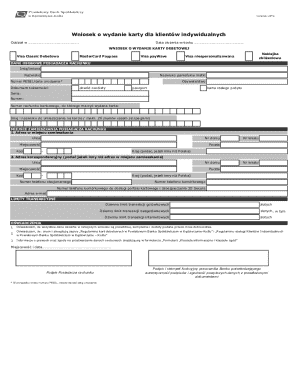 Debit Card Application Form