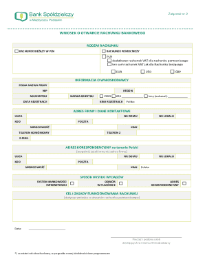 Bank Account Opening Application