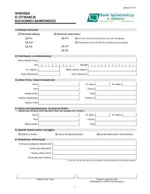 Bank Account Opening Application