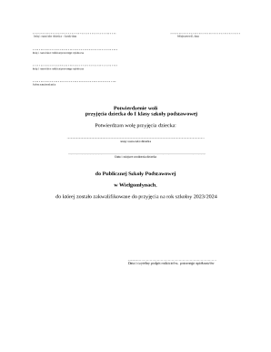 School Enrollment Form