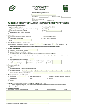 Poland Consumer Loan Application