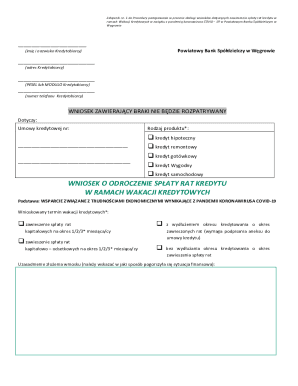 Loan Payment Deferral Application