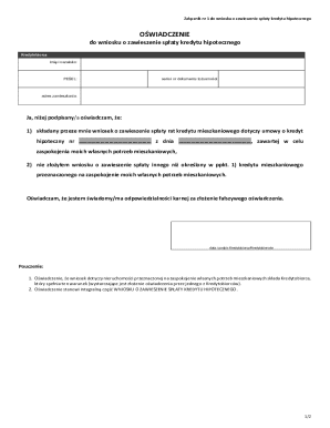Mortgage Payment Suspension Affidavit