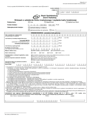 Credit Card Application Form