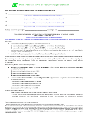 Mortgage Payment Holiday Application