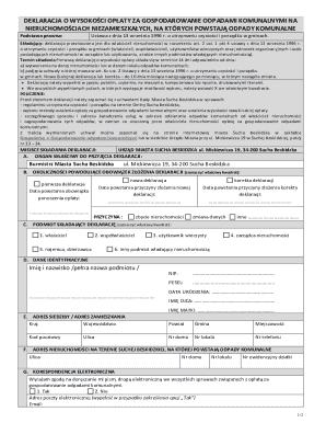 Polish Waste Management Fee Declaration