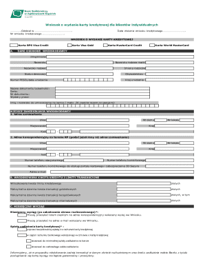 Credit Card Application Form