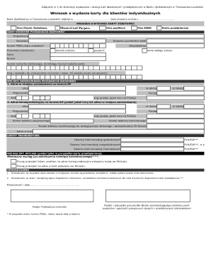 Debit Card Application Form