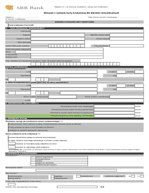 Credit Card Application Form