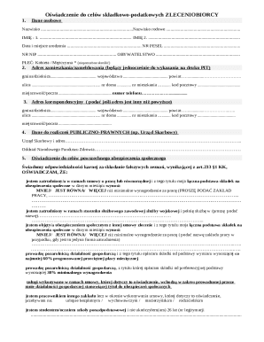 Polish Tax and Social Security Declaration