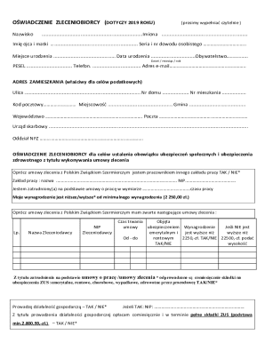 Polish Social Security Declaration for Contractors