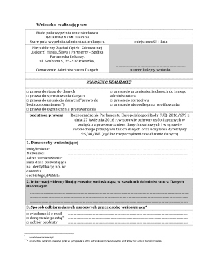 Wniosek o Realizację Praw