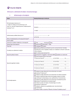 Mortgage Loan Application Form