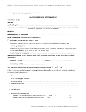 Employment Verification Form
