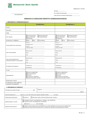Consolidation Loan Application Form