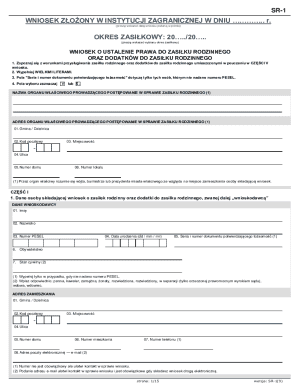 Polish Family Benefit Application Form
