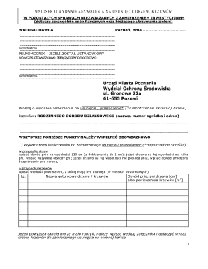 Application for Tree Removal Permit