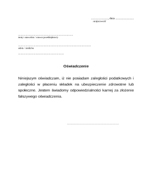 Tax and Insurance Compliance Declaration