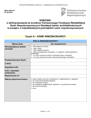 Poland Architectural Barrier Removal Application