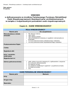 Poland Architectural Barrier Removal Application