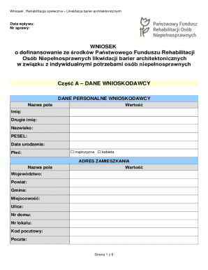 Poland Architectural Barrier Removal Application