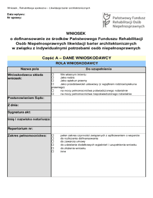 Poland Architectural Barrier Removal Application