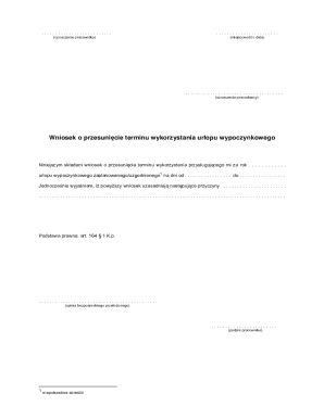 Vacation Leave Transfer Request Form