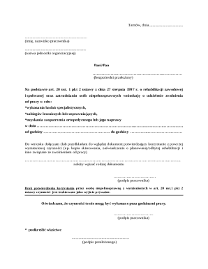 Polish Employee Leave Request Form