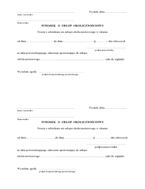 Employee Request for Circumstantial Leave