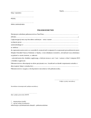 Power of Attorney for Coal Subsidy