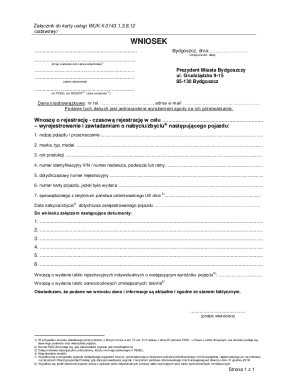 Vehicle Registration Application Form