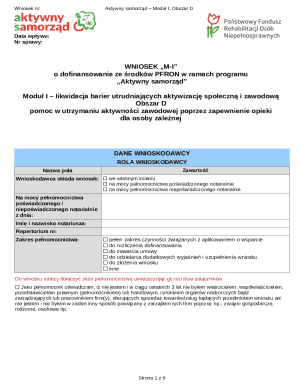 Aktywny Samorząd Moduł I Obszar D Application