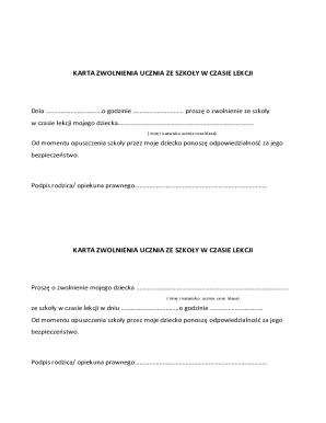 Student Release Form