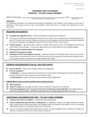 Schengen Visa Application Form