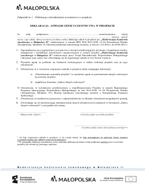 Student Project Participation Declaration