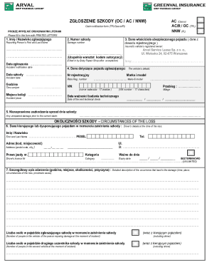 Claim Notification Form