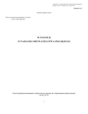 Polish Personal Data Form