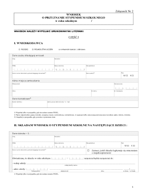 School Scholarship Application Form