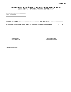 Health Insurance Contribution Certificate