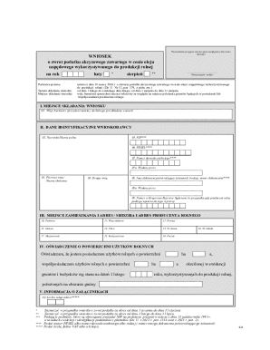 Polish Agricultural Fuel Tax Refund Application