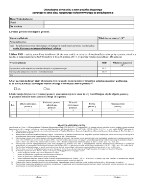 Polish Agricultural Fuel Tax Refund Declaration