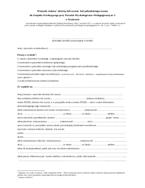 Parent Application for Educational Support