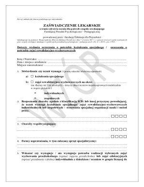 Medical Certificate for Student Health Assessment