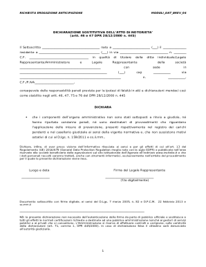 Request for Advance Payment