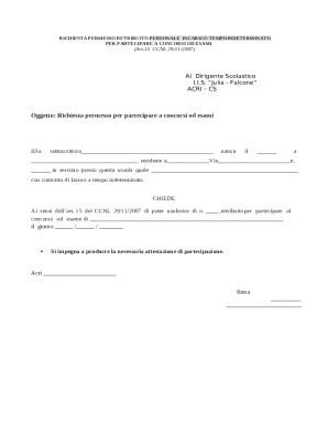 Request for Paid Leave to Attend Exams