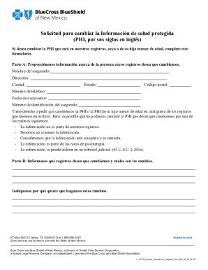 Health Information Amendment Request Form