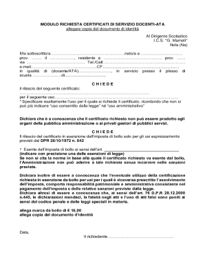 Request for Teacher-ATA Service Certificates