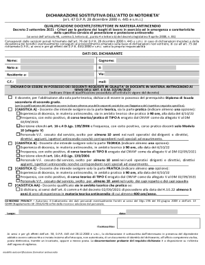 Fire Safety Instructor Qualification Declaration