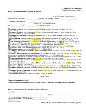 Request for Absence Letter