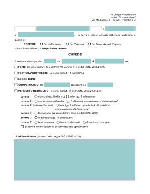 Teacher Leave Request Form